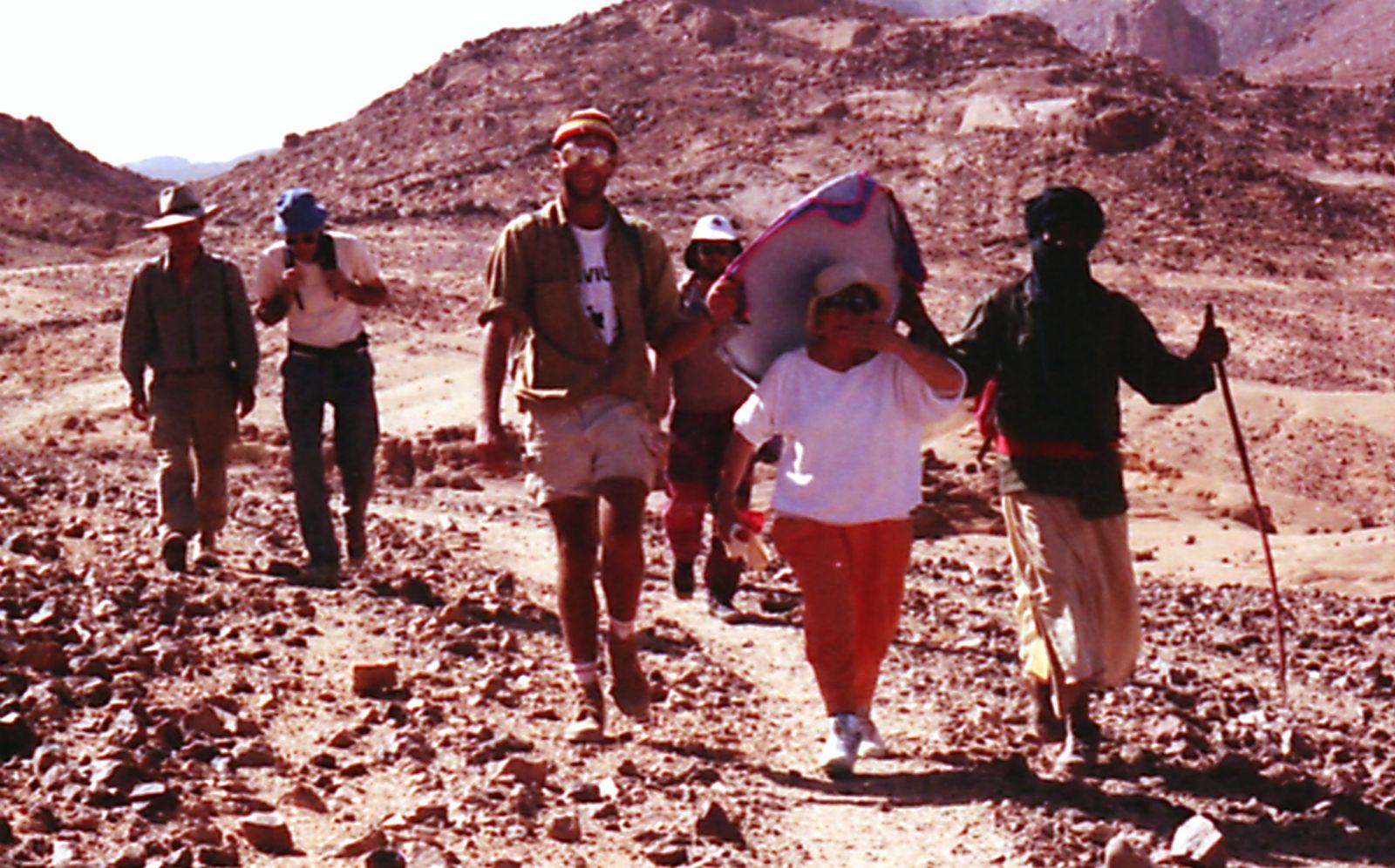 Janine Warnod, Queen of the Tassili, as we leave the plateau. Last slide.