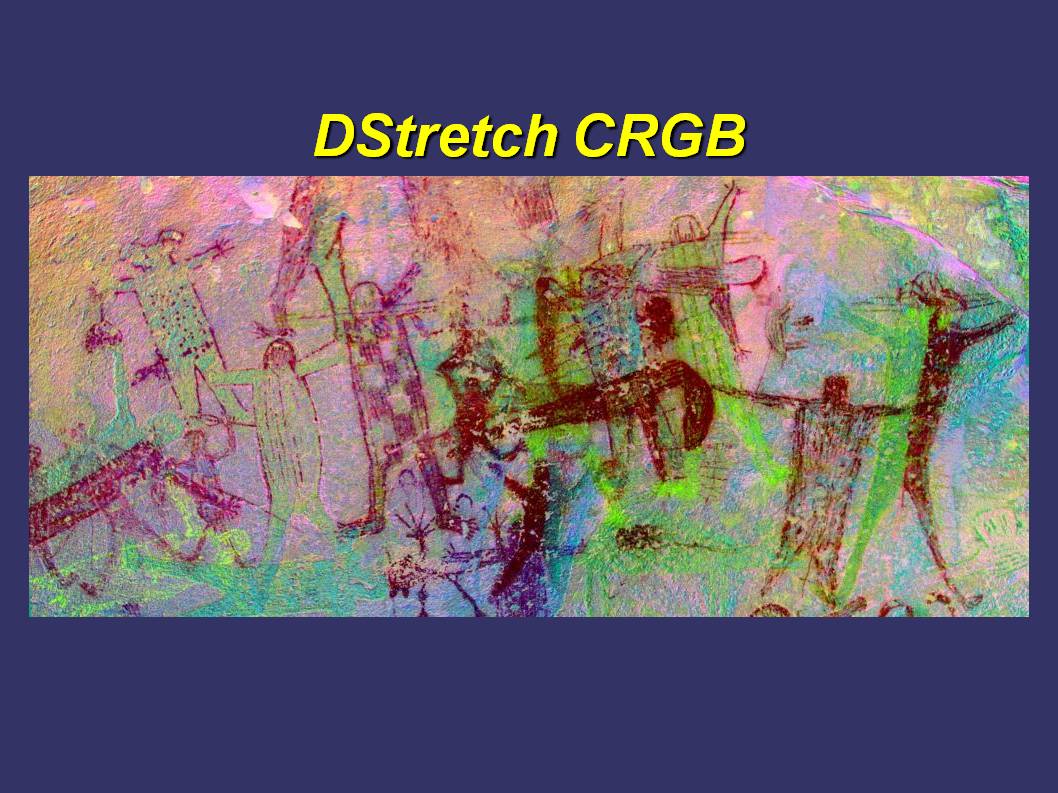 DStretch CRGB enhancement shows the varied body patterns used.